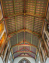 The chancel ceiling