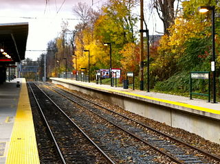 <span class="mw-page-title-main">Chestnut Hill West station</span> SEPTA train station in Chestnut Hill, Philadelphia, Pennsylvania, United States