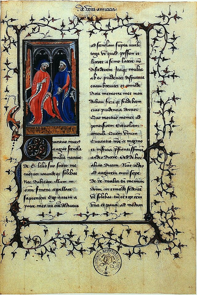 De Amicitia, manuscrito del 1400, Biblioteca Apostólica vaticana