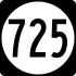 State Route 725 marker