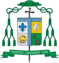 Coat of arms of Sergio Lasam Utleg as Bishop of Laoag.svg