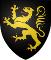 Coats of arms of the w:Duchy of Brabant (Lion of Brabant): Sable, a lion rampant or