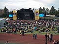 Meadowbank Stadium prior to performance by Radiohead, 2006