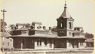 The former Connecticut River Railroad depot in Northampton, Massachusetts, ca. 1880s Connecticut River Railroad Depot in Northampton, Massachusetts.jpg