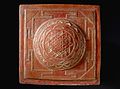Yantra, plaque de cuivre destinée à la méditation (1801, Inde)