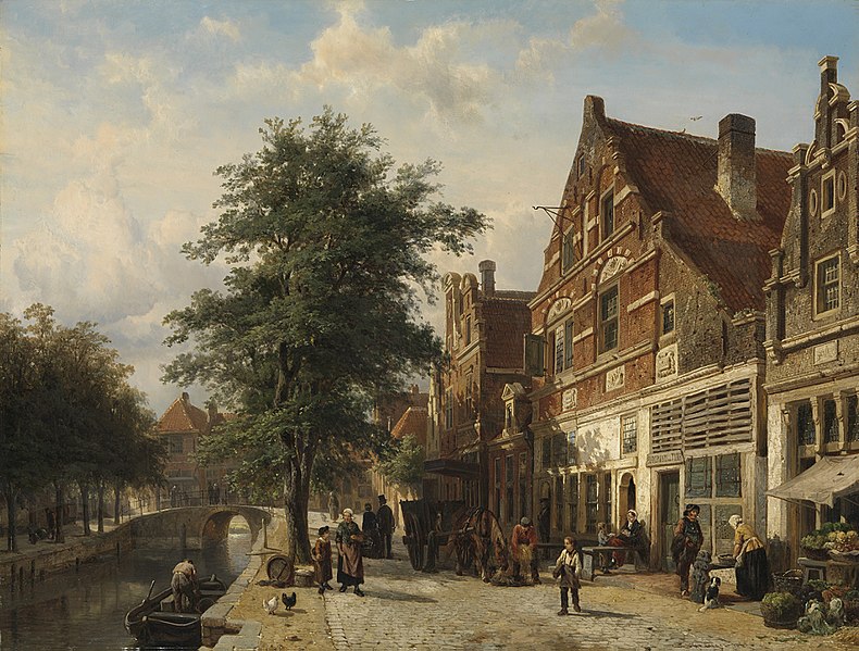 File:Cornelis Springer - De Zuiderhavendijk in Enkhuizen - SK-A-2388 - Rijksmuseum.jpg