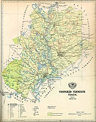 Comitato di Csongrád – Mappa