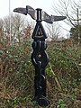 osmwiki:File:Cycle path milepost, Pye Corner - geograph.org.uk - 1622384.jpg