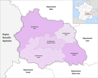 Arrondissements of the Puy-de-Dôme department