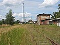 Bahnhofsgebäude mit angebautem Güterboden