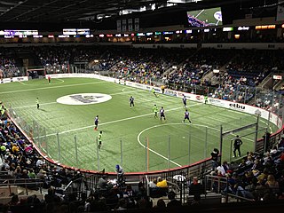 <span class="mw-page-title-main">Indoor soccer</span> Indoor sport derived from association football (soccer)