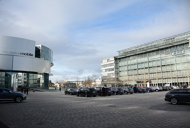 Audi Forum (Ingolstadt, Germany): Museum and headquarters of the carmaker.