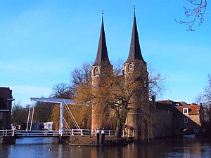 Portão da cidade de Delft "Oostport".