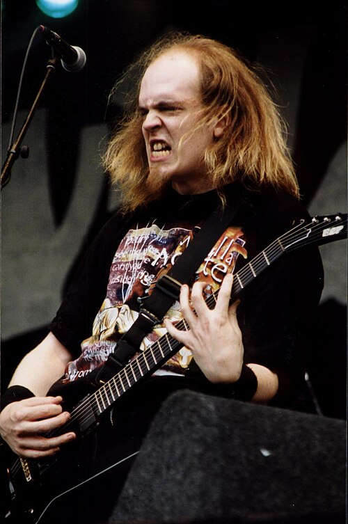 Townsend's unique "Skullet" hairstyle and aggressive stage persona have made him "one of the more memorable faces" in the metal community.