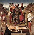 Dieric Bouts - Martyrdom of St Erasmus (central panel) - WGA02985.jpg