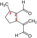 Fórmula estructural de Dolichodial