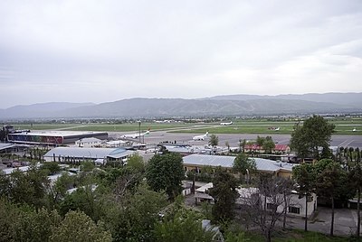 View of Dushanbe International Airport
