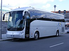 Ein Reisebus der Reihe Irisbus Domino in Berlin