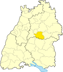 Circondario di Esslingen – Mappa