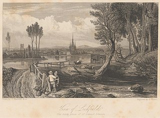 View of Lichfield, The Birth Place of Dr. Samuel Johnson