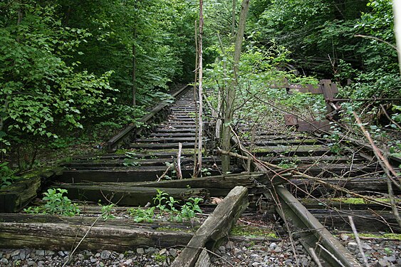 Rails near to the former S-Bahn- (city train) station "Olympiastadion" in München. Gleise der ehemaligen S-Bahnstation Olympiastadion" in München.