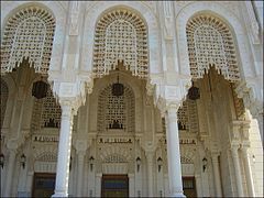 L'entrée de la mosquée