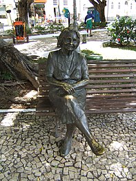 Statue of Rachel de Queiroz in Fortaleza, capital of Ceará