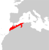 Eumeces algeriensis range Map.png