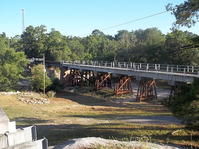 Image: FL US 41 Suwannee River RR bridge west 02