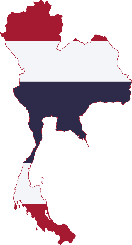 ไฟล์:Flag map of Thailand.svg