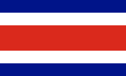 Bandera de Selecció de futbol de Costa Rica