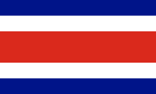 Costa Rica sivile flagg