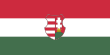 Flag of Hungary defaced with the "Kossuth coat of arms", official 1946–1949 and 1956–1957