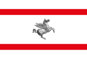 Flagge der Region Toskana