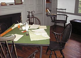 The study used by George Washington during his stay at the mansion FordMansionStudy.JPG