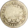 Франк Наполеон I, голова лауреата, Империя, 1812, Лимож, reverse.png