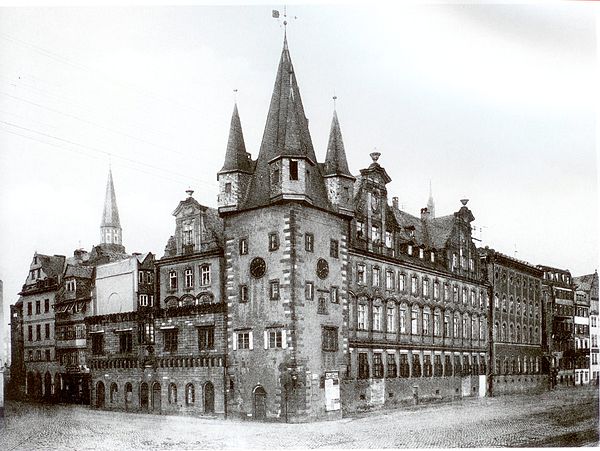 Saalhof ca. 1900: Home of the conservatory 1878–88