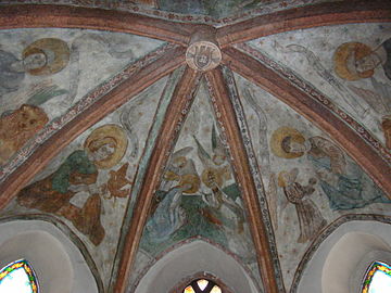 Fresco de la iglesia de Notre Dame