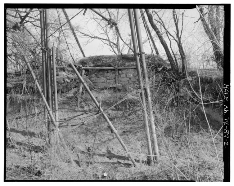 File:GENERAL VIEW OF BARTON CREEK BRIDGE, EAST ABUTMENT, LOOKING EAST. - Barton Creek Bridge, Spanning Barton Creek, Huckabay, Erath County, TX HAER TX,72-HUCK.V,1-2.tif