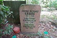 Kruses Grabstein auf dem Parkfriedhof Lichterfelde