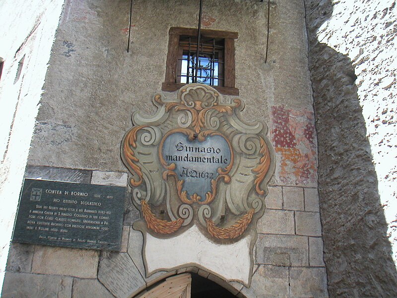 Storico Ginnasio in Bormio esistente dal 1632