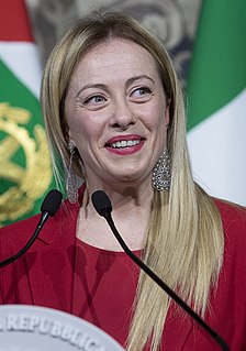 Giorgia Meloni Italian politician