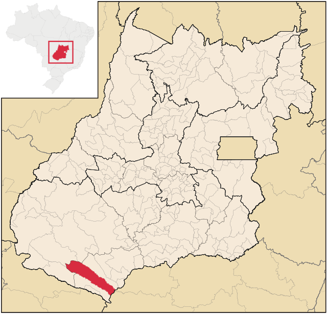 Localização de Itarumã em Goiás