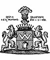 Wappen der Gräfin Golubtzoff, 1833