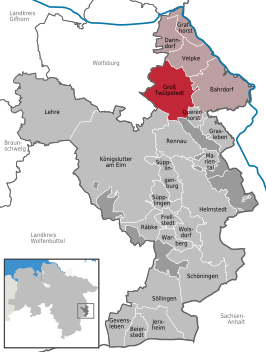 Kaart van Groß Twülpstedt