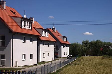 Groblice, tři domy