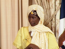 Hadizatou Mani when she visited Secretary of State Hillary Rodham Clinton and First Lady Michelle Obama in 2009. Hadizatou Mani (Niger).png