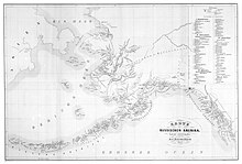 Генрих Йохан Хольмберг, Русская американская карта (1854 г.) .jpg