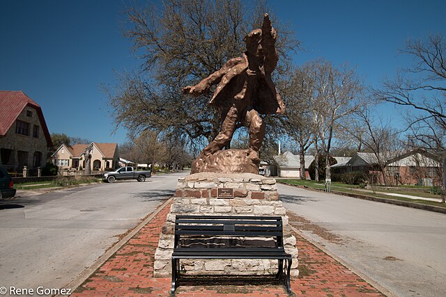 Billy the Kid statue in Hico