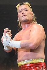 Record twelve-time as well as longest combined reigning Tag Team champion Hiroyoshi Tenzan Hiroyoshi Tenzan 2016.JPG